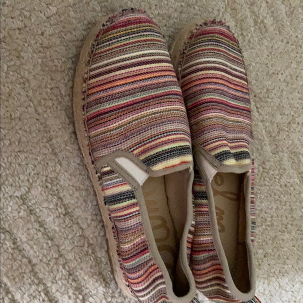 Canvas striped espadrilles